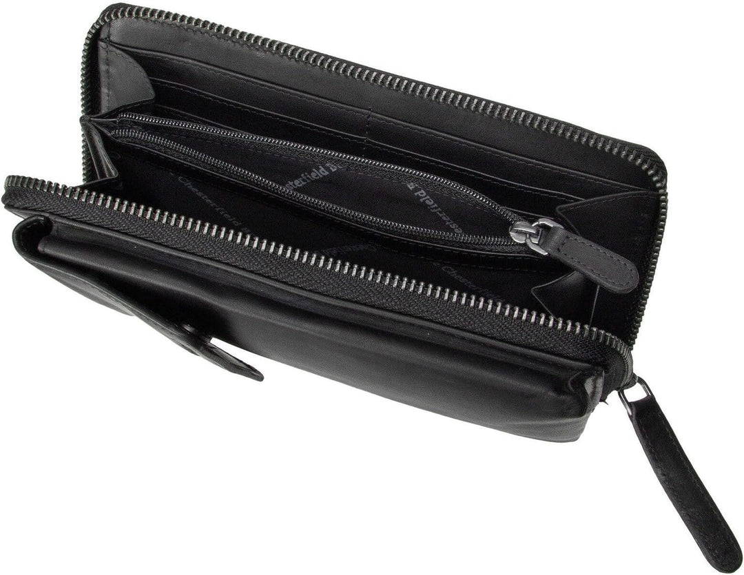 The Chesterfield Brand Malaga - Handytasche/Geldbörse 12cc 19 cm Black