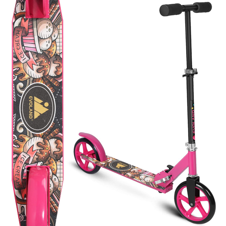 Roller Kinder Scooter, Wheel Scooter, Faltbarer Kinderroller für Kinder ab 5 Jahren, höhenverstellba
