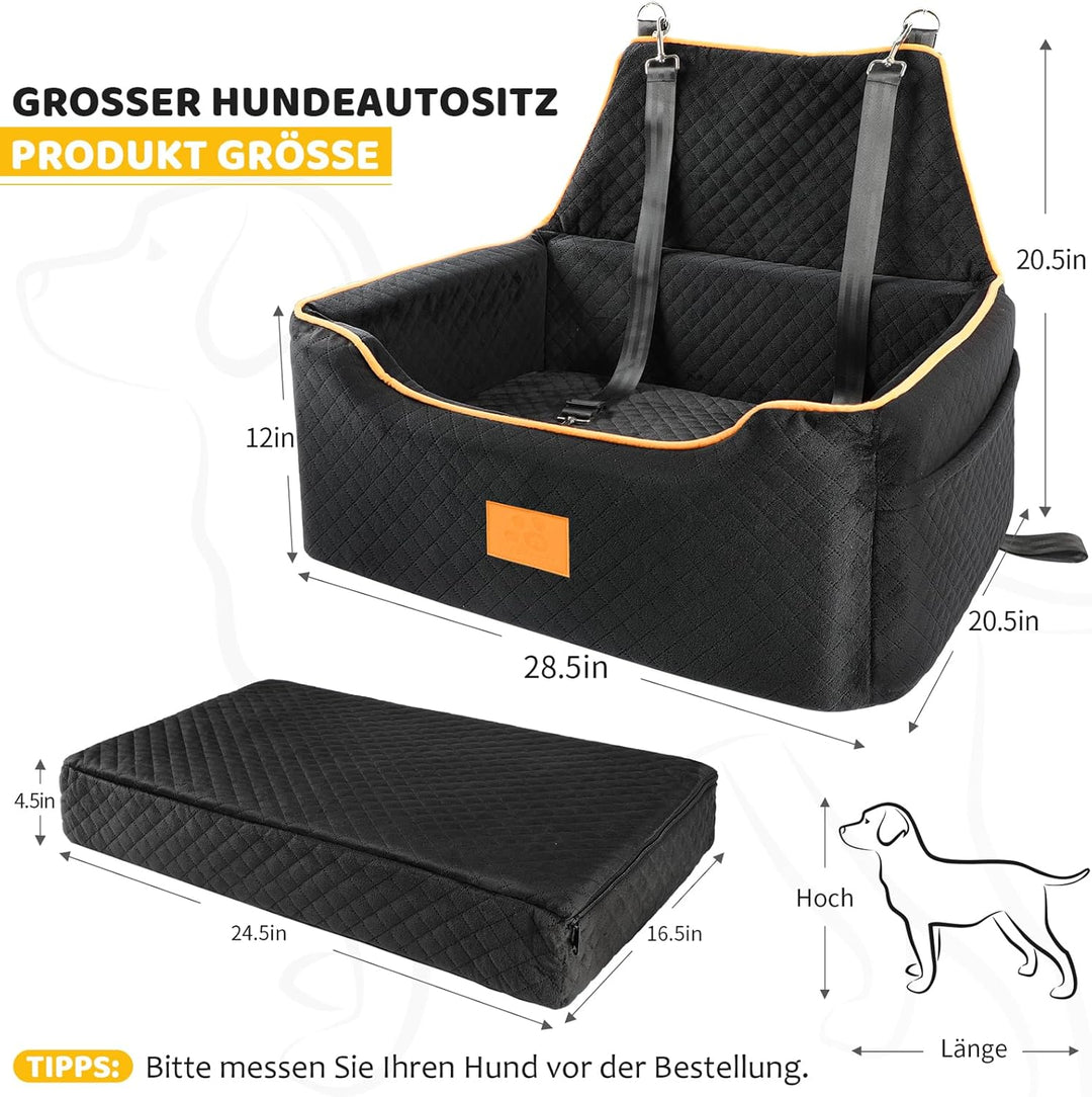 GL GLENSLAVE Hundesitz für grosse/mittlere Hund, Hundeerhöhungssitz für Hunde unter 25kg oder 2 klei