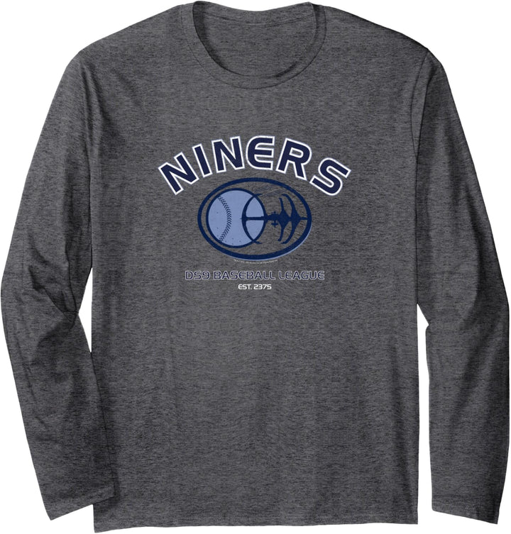 Star Trek DS9 Niners Baseball League Logo Langarmshirt