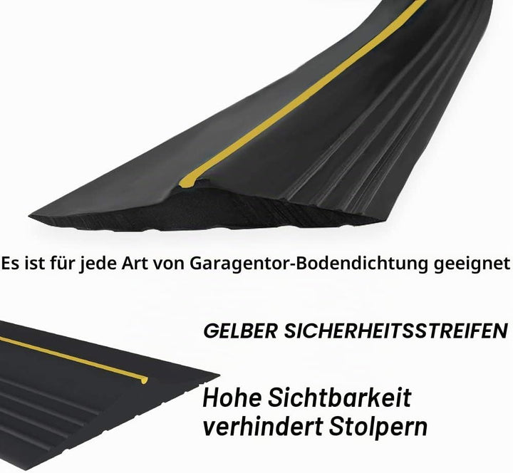 Garagentor-Schwellendichtung 6M universeller Bodenpuffer-Dichtungsstreifen wetterfest Garagentor dic