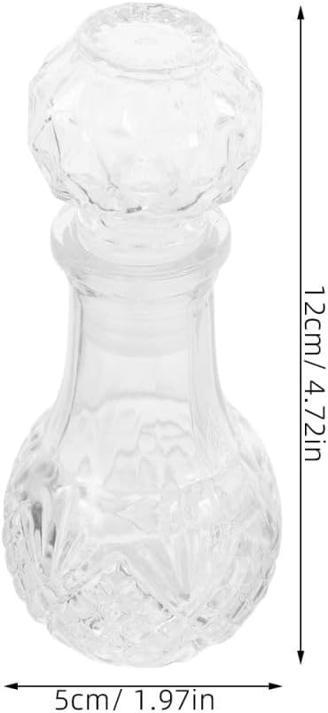 Luxshiny 6 Stück Klarglas Weindekanter 50 Ml Handgefertigt mit Aromabelüfter Transparente Whisky und