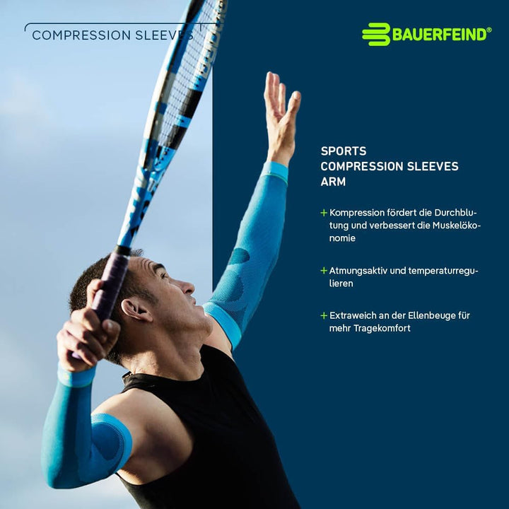 BAUERFEIND Arm Sleeve „Compression Sleeves Arm“, 1 Paar Armlinge, Armstulpen, Marineblau Marineblau