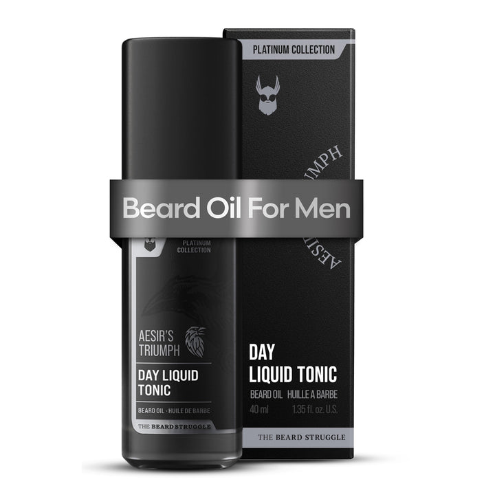 The Beard Struggle Day Liquid Tonic Bartöl für Männer – Platinum Collection (Aesir's Triumph) – Bart
