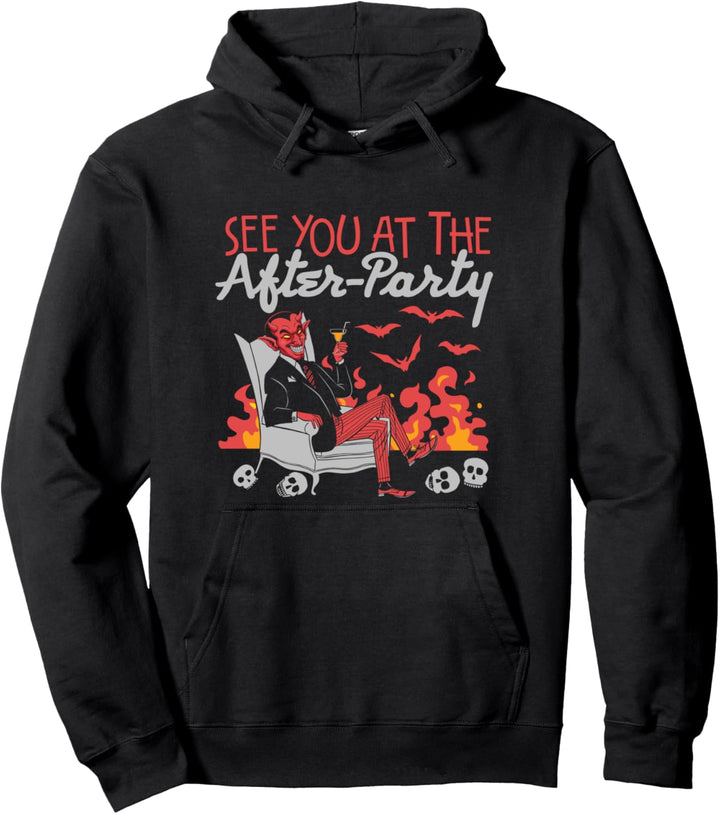 Funny see you at the after-party hell devil skull casual Pullover Hoodie