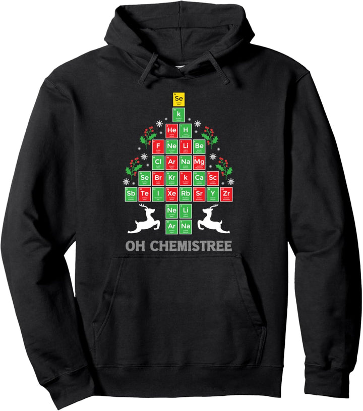 Oh Chemistree Cool Science Chemical Periodensystem Weihnachten Pullover Hoodie