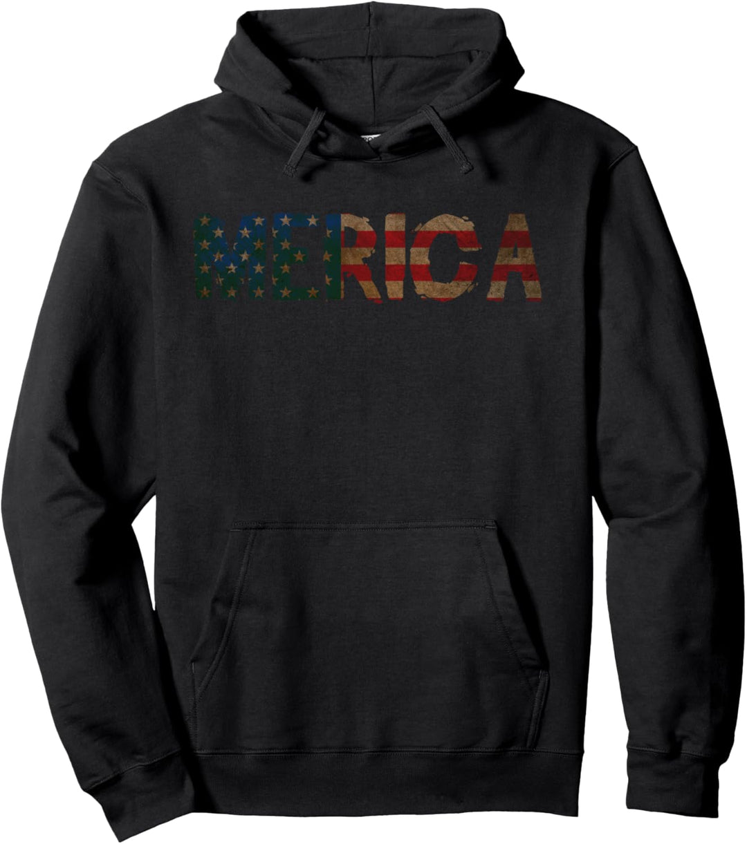Merica - 4th Of July Pullover Hoodie