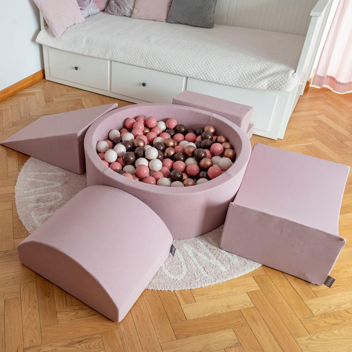KiddyMoon Spielplatz Aus Schaumstoff Hindernisläufen, Element Stüfchen, Erikafarben Multi-Grösse Eri