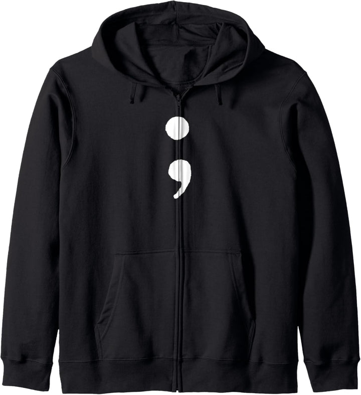 Depression Awareness - Semi Colon - Kapuzenjacke