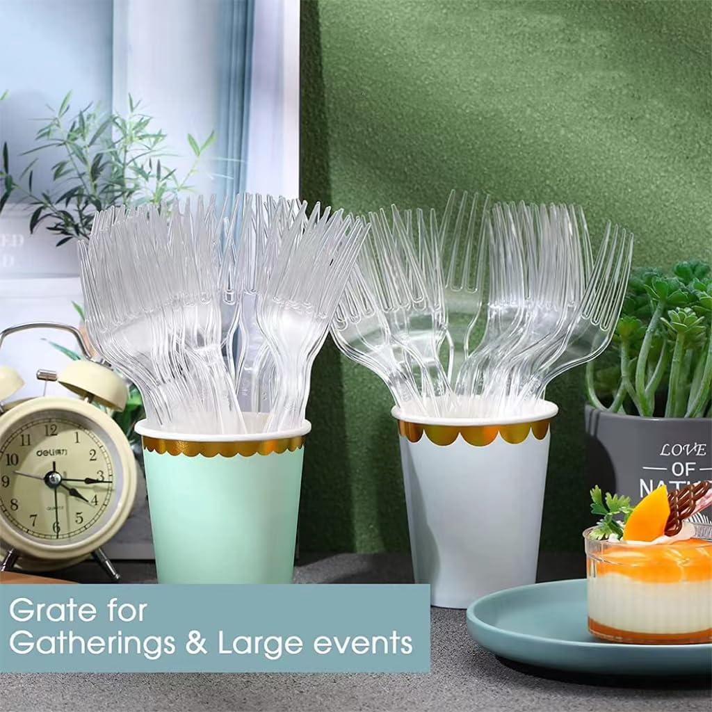 Wiederverwendbar Gabel und Messer Set, Mehrwegmesser,Wiederverwendbar Besteck,Partygeschirr Mehrweg,