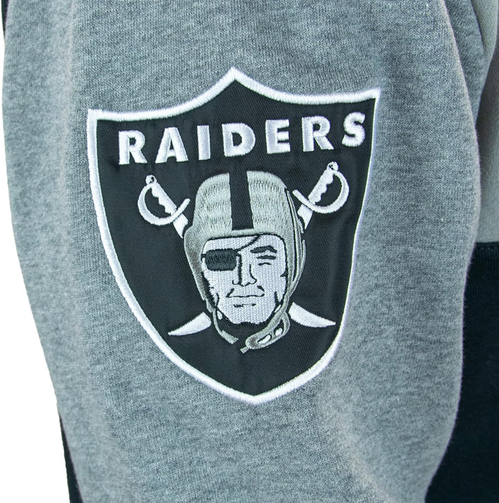 Mitchell &amp; Ness NFL Color Blocked Fleece Hoodie S Oakland Raiders, S Oakland Raiders