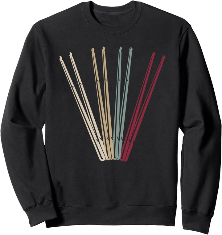 Retro Drumsticks Schlagzeuger Drummer Musik Schlagzeug Sweatshirt