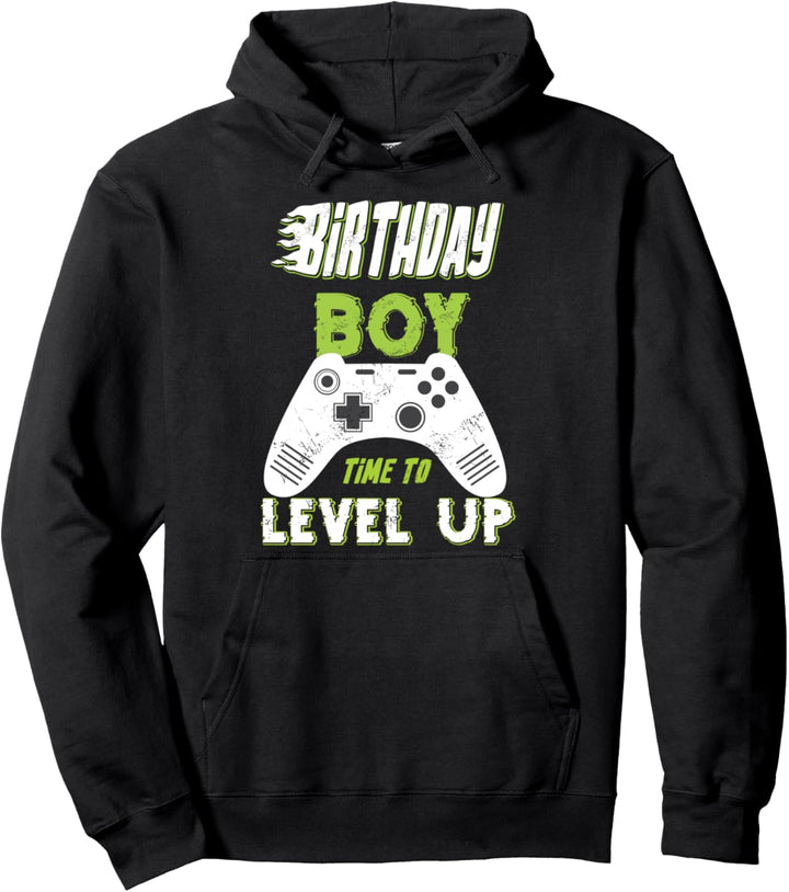 Birthday Boy Time to Level Up Birthday Party Jungs Mädchen Pullover Hoodie