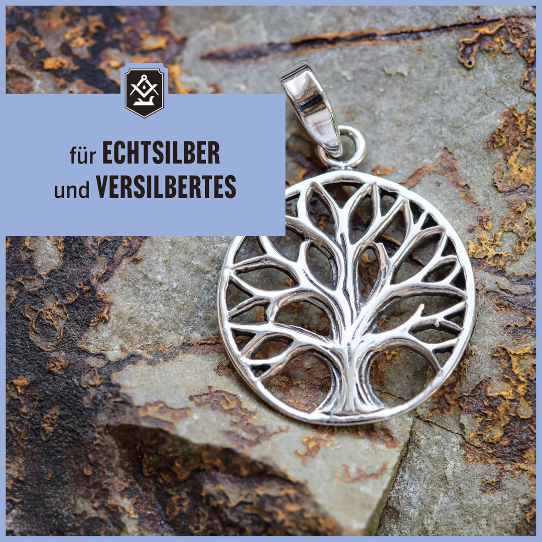 SCHRADER Silberpflege-Set - Silberpoliermittel und Silberputztuch für Schmuck & Besteck - Entfernt A