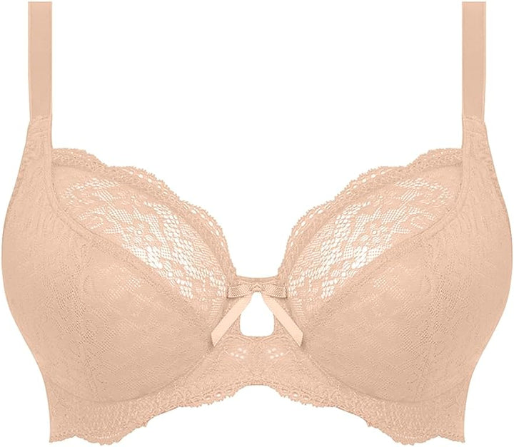 Freya Damen Undetected Underwire Demi Bra T-Shirt-BH, Undurchsichtige 28FF Naturfarben / Beige, 28FF