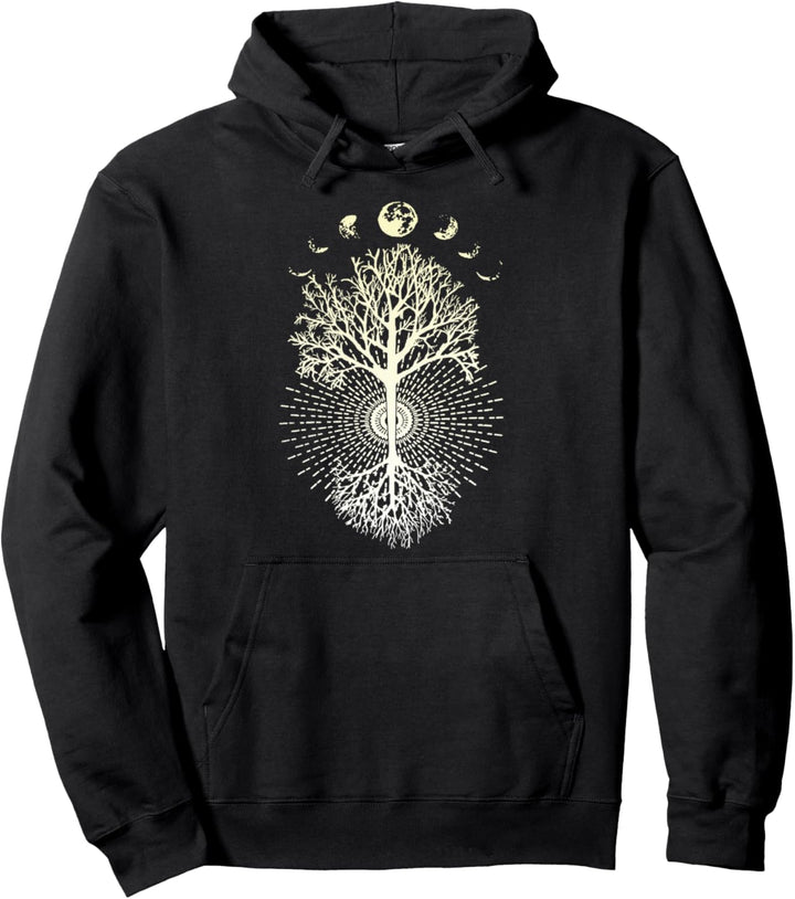 Phasen des Mondbaums des Lebens Pullover Hoodie