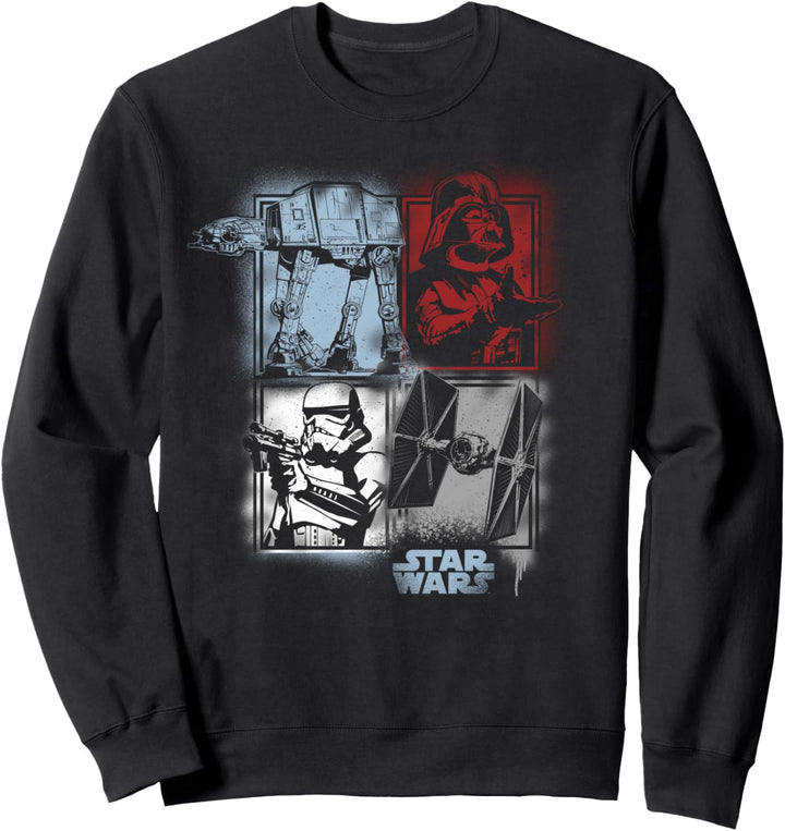 Star Wars Spray Collage Baddies Sweatshirt
