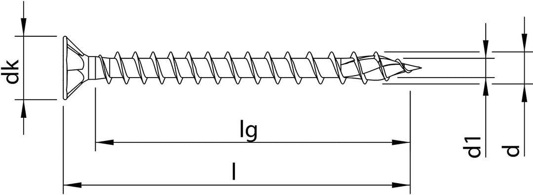HECO-TOPIX-PLUS Holzbauschraube Senkkopf 3.0x 12 VVG TX10 verzinkt 3.0x 12 Vollgewinde Verzinkt, 3.0