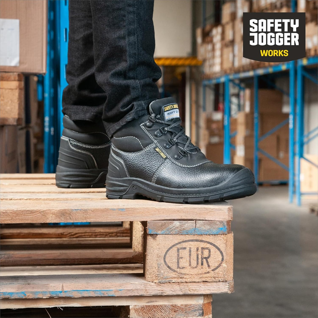 SAFETY JOGGER Sicherheitsschuhe mit Stahlkappe Herren Leicht - Bestboy - S3 / S1P Arbeitsschuh für D