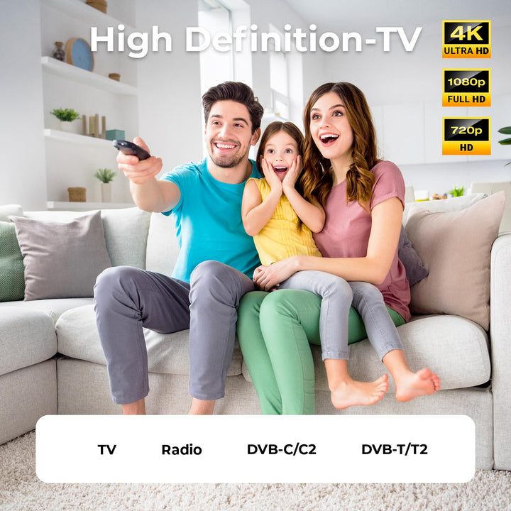 deleyCON 15m TV Antennenkabel HDTV Full HD - 1x gewinkelt - Koaxialkabel - TV-Stecker (gerade) zu TV
