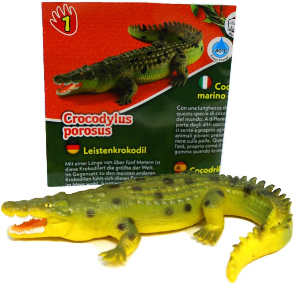 Bundle mit Blue Ocean Crocodiles Sammelfiguren 2025 - Planet Wow Krokodil- Figur 1. Leistenkrokodil