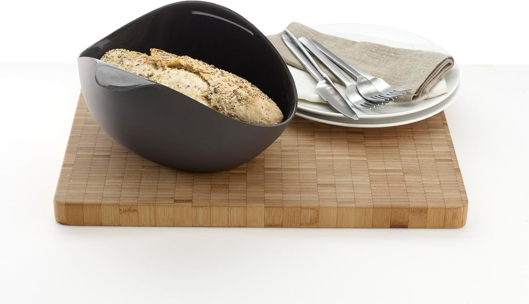 Lékué-Set, Brotbackschale, braun, 28 x 23 x 13 cm + Löffel Set Brotbackschale + Löffel, Set Brotback
