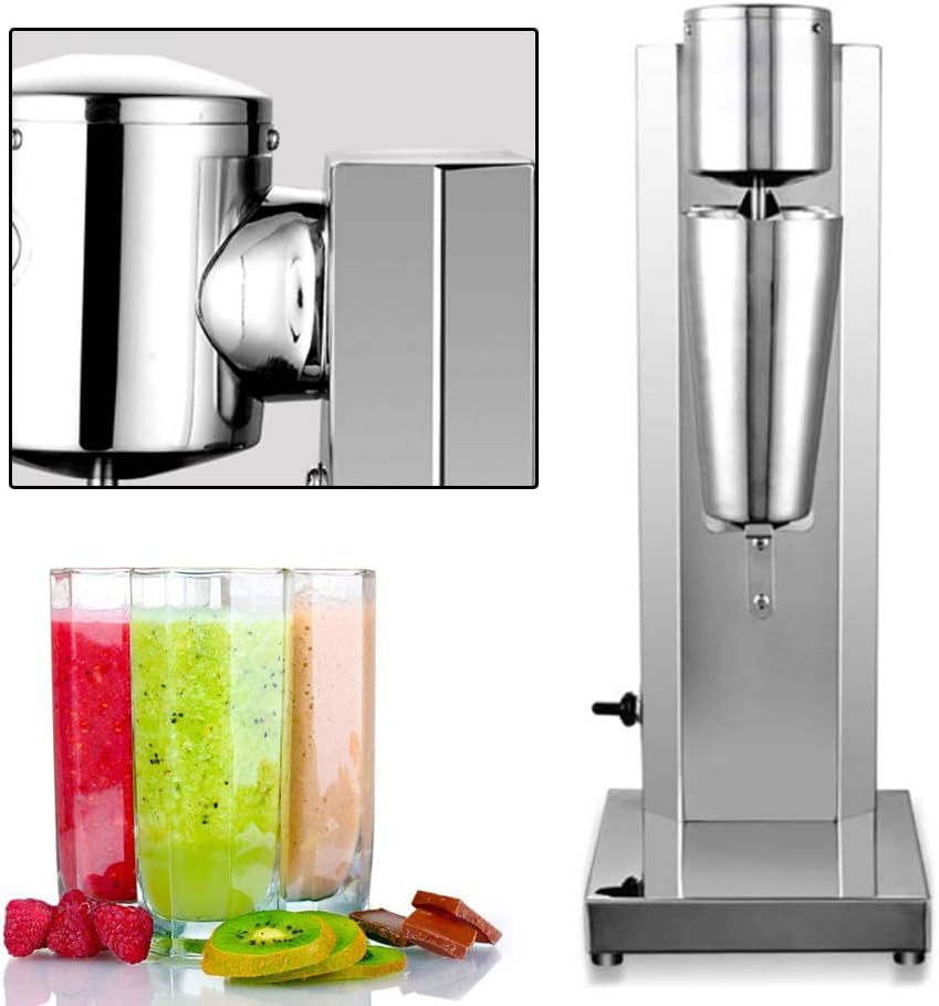 Edelstahl-Milchshaker - Getränkemixer - elektrischer Standmixer - Shaker - 650 ml Becher - 180 W, fü