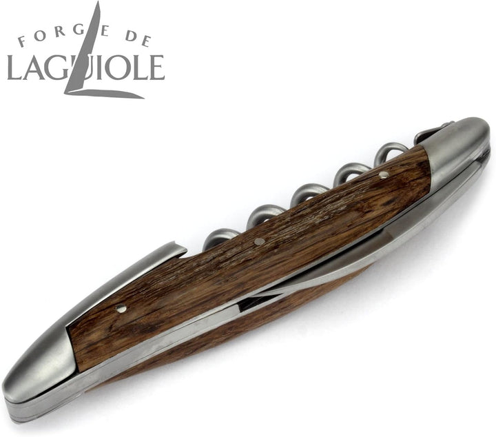Forge de Laguiole Kellnermesser Sommelierbesteck - Griff fossile Mooreiche Morta - Edelstahl matt
