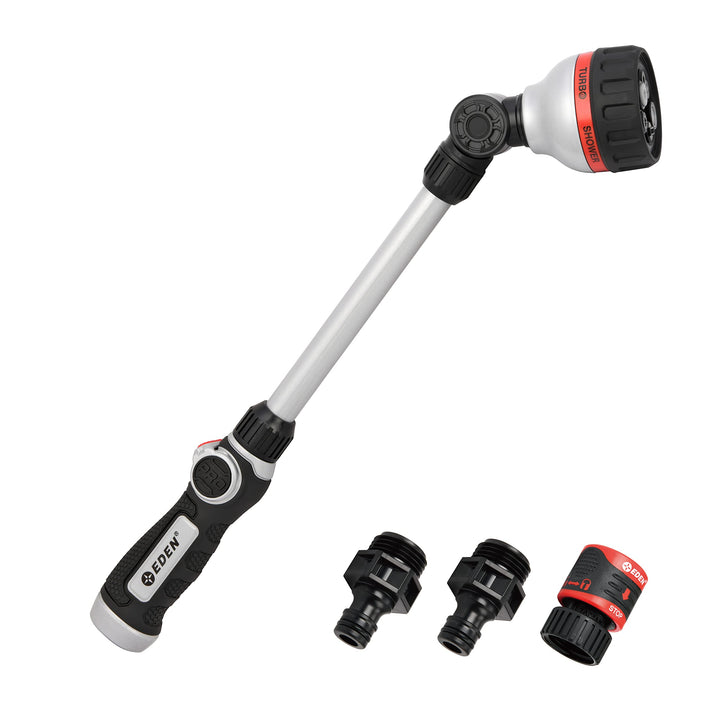 Eden 94620 PRO Robuster Bewässerungsstab aus Metall für Gartenschlauch mit Schnellverbindung, Starte