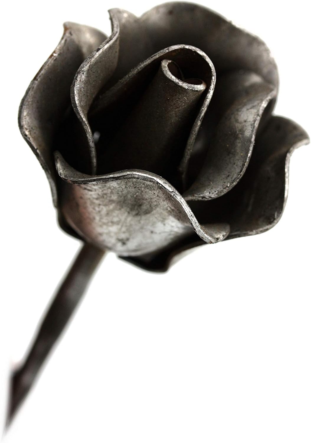 Rose Schmiedeeisen, Zierblume aus Stahl, Eisen Deko für Wohnen &amp; Garten, als Geschenk UVM. Recht, Re
