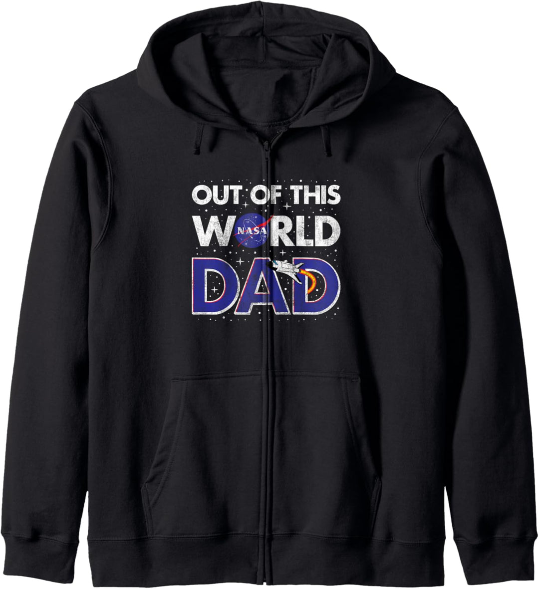 Trendy NASA Out Of This World Dad Stars With Spaceship Logo Kapuzenjacke