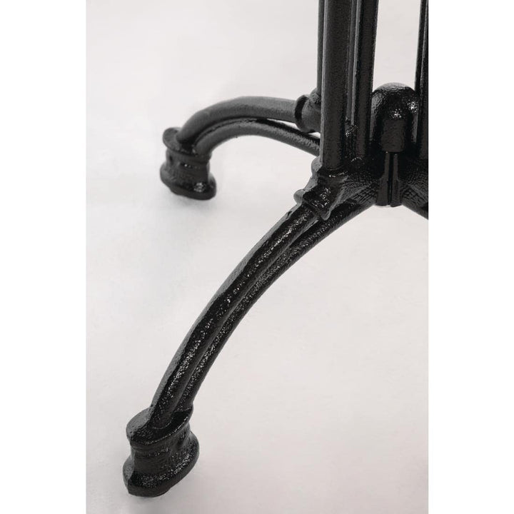 Bolero Dekorativer Tischfuss, Schwarz, Gusseisen, 720(H)x620(B)mm. Gewicht: 15 kg, für den Innen- un