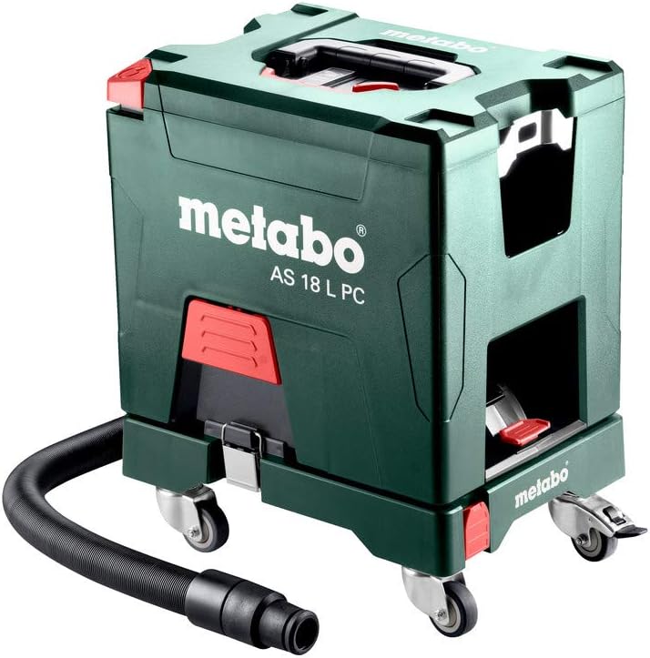 METABO Akku-Sauger AS 18 L PC (602021000); mit manueller Filterreinigung; Karton; 18V 2x5.2Ah Li-Ion