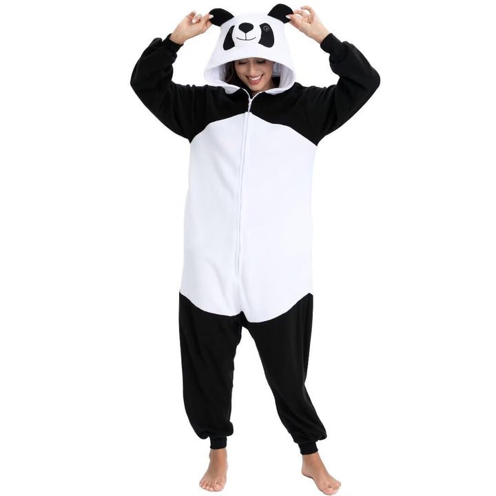 Onesie Tier Erwachsene Unisex Tieroutfit Cosplay Pyjamas Karneval kostüm M Panda, M Panda