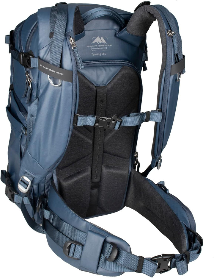 Summit Creative Tenzing Kamerarucksack mit Reissverschluss 25L Blau, 25L Blau