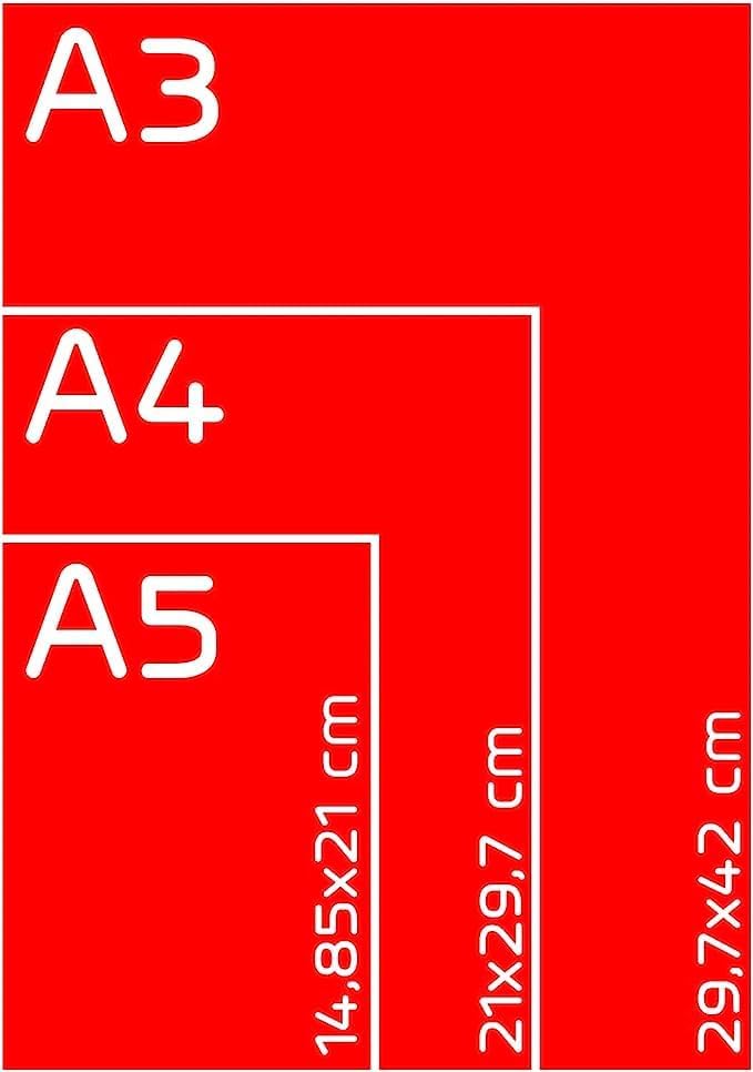 Albyco - Matte Laminierfolien A3 Qualität 160 Mikron (2x80 Mikron) - 100 Stück - Folien A3 Matt, Lam