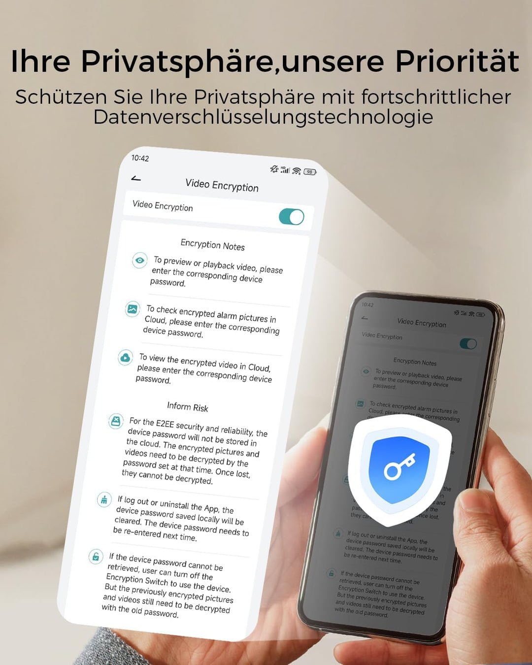 ZUMIMALL Überwachungskamera Aussen/Innen, 2 Pack WLAN Kamera Doppelständer mit Magnethalterung, 100%