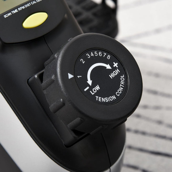 HOMCOM Mini Heimtrainer Pedaltrainer für Beintraining Pedal-Trainer mit LCD-Display Befestigungsgurt