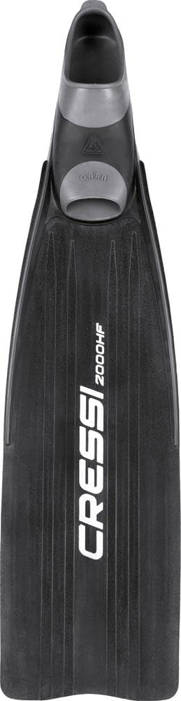 Cressi Gara - Lange Flossen für Apnoe / Freitauchen - High Performance 2000 HF Nero 46/47, 2000 HF N
