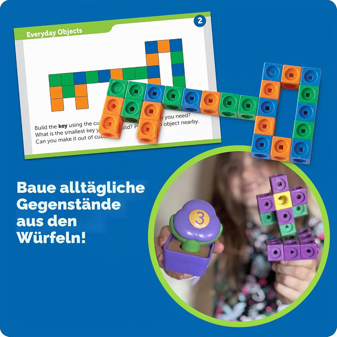 Learning Resources MathLink Builders - STEM-Entdecker, steckwürfel grundschule, rechenhilfe grundsch