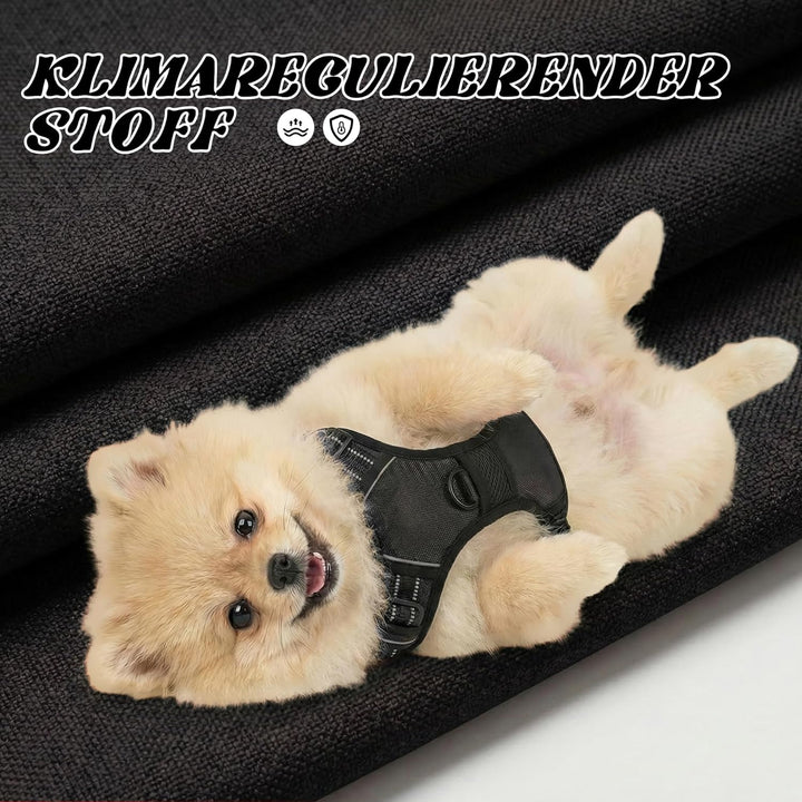 Funfox Hundegeschirr Grosse Hunde, Anti Zug Brustgeschirr Verstellbares Geschirr Hund, Antiziehgesch