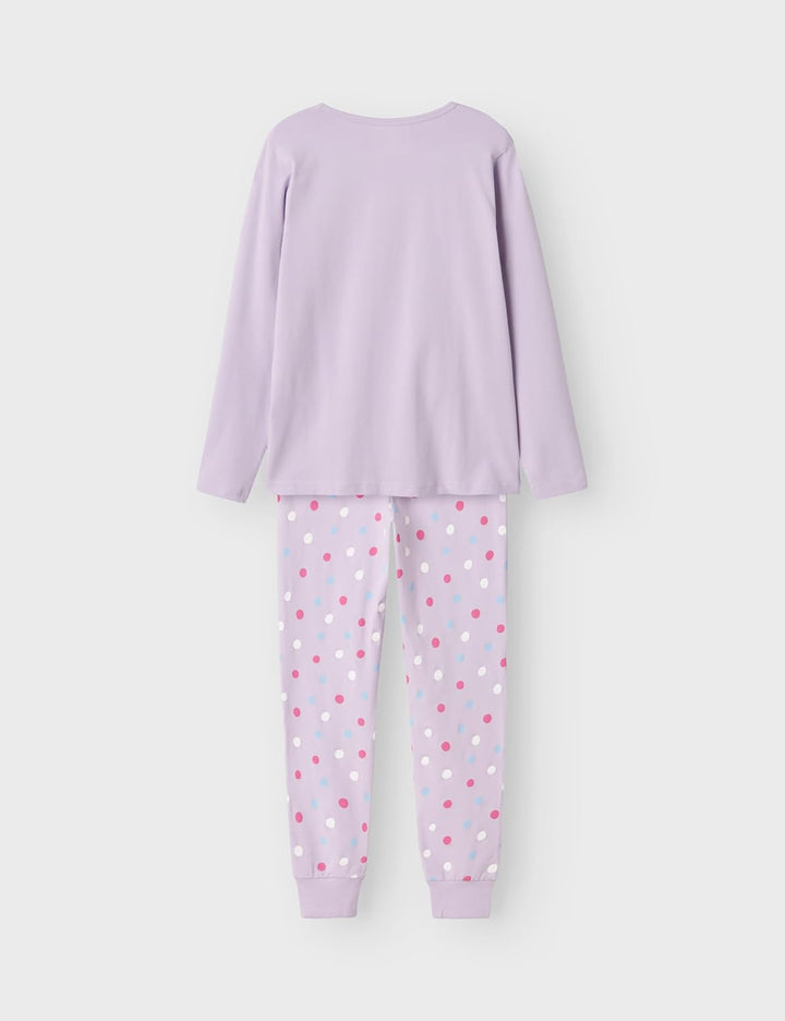 NAME IT Girl Nachtwäsche-Set Langarm 86-92 Pastel Lilac, 86-92 Pastel Lilac