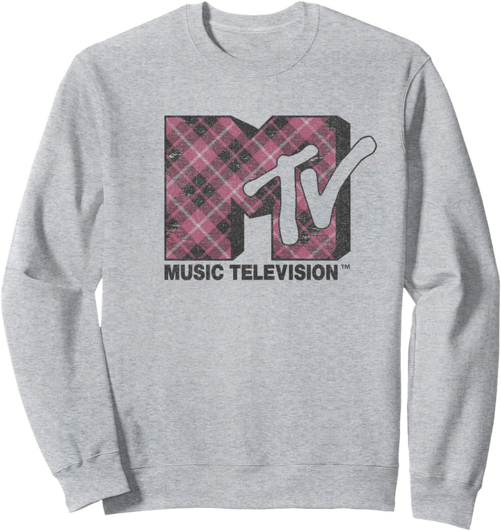 MTV Plaid Logo Sweatshirt