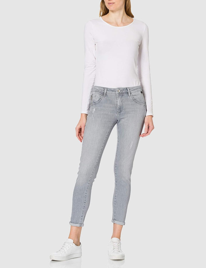 Mavi Damen Jeans Lexy 24W / 27L Hellgrau, 24W / 27L Hellgrau