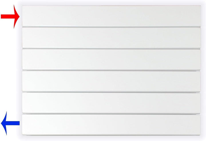 Paneelheizkörper Heizkörper Badheizkörper horizontal 450 x 600 seitlicher Anschluss (303 Watt nach E