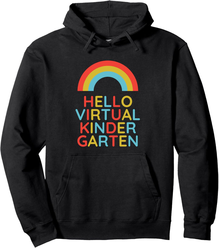 Lustige Hallo virtuelle Kindergarten Back Geschenkschule Pullover Hoodie