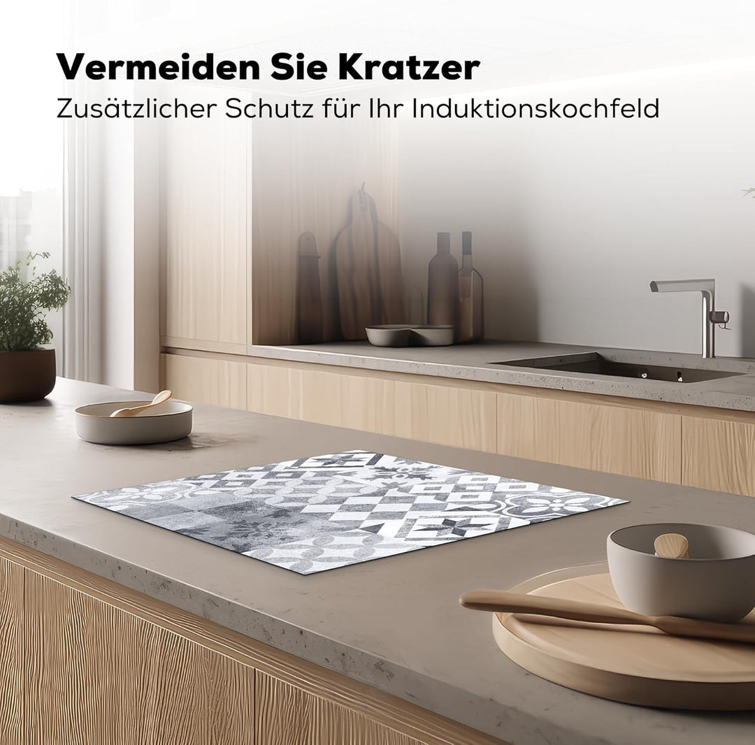 KitchenYeah© Herdabdeckplatte Einteilig 59x51 cm Küche Ceranfeld Abdeckplatte Cerankochfeld Abdeckun