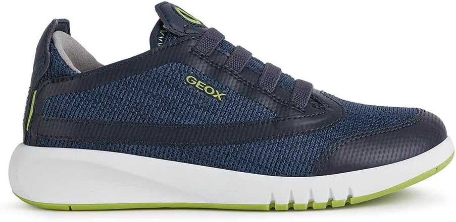 Geox Jungen J Aeranter Boy A Chukka Boot, Navy Lime Green