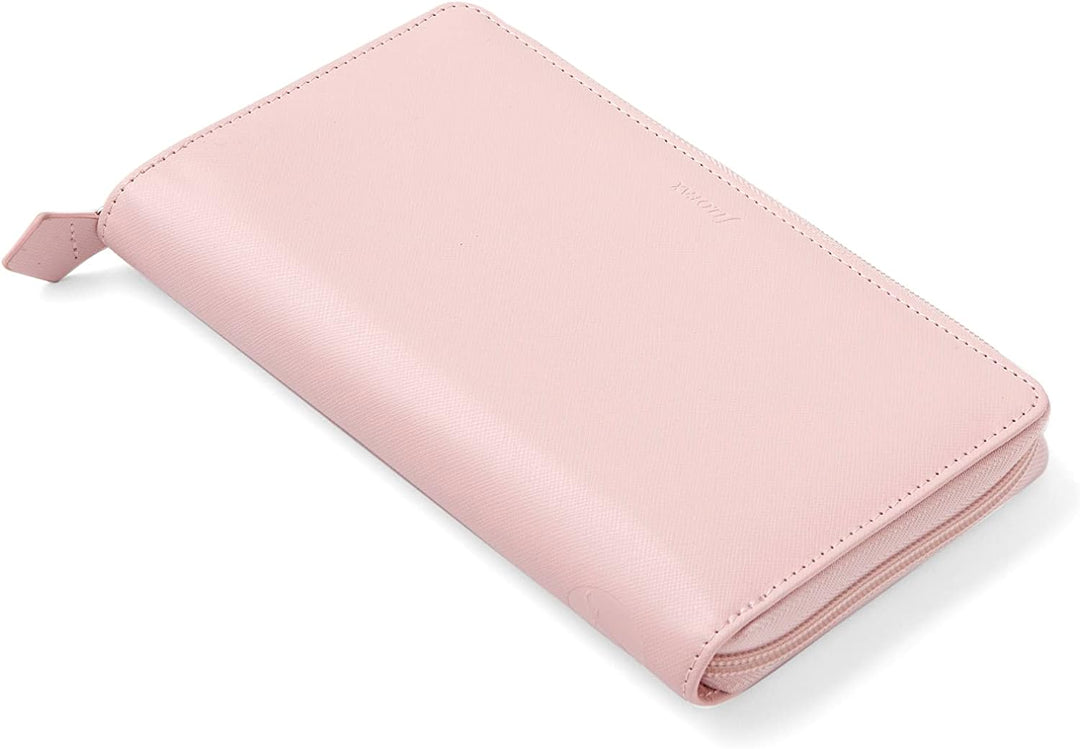 Filofax Saffiano Personal Compact Organizer mit Reissverschluss, Rouge blush, blush