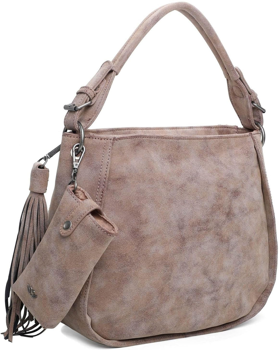 Fritzi aus Preussen Damen Fritzi 2 Medium Hobo Schultertasche Old Wood, Old Wood